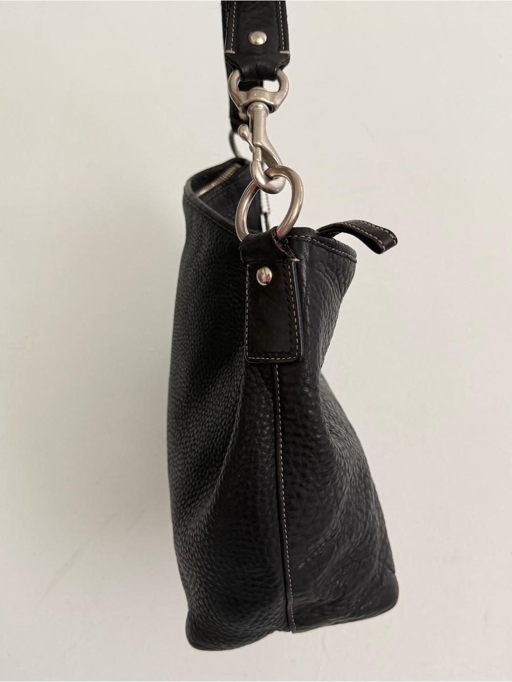 Vintage Coach F13094 Hobo Black Leather Shoulder/Hand Bag Retail $349 - Picture 11 of 16